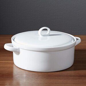 Home | Crate & Barrel White Casserole Dish Ceramic | Bakeware Brie Serveware | S